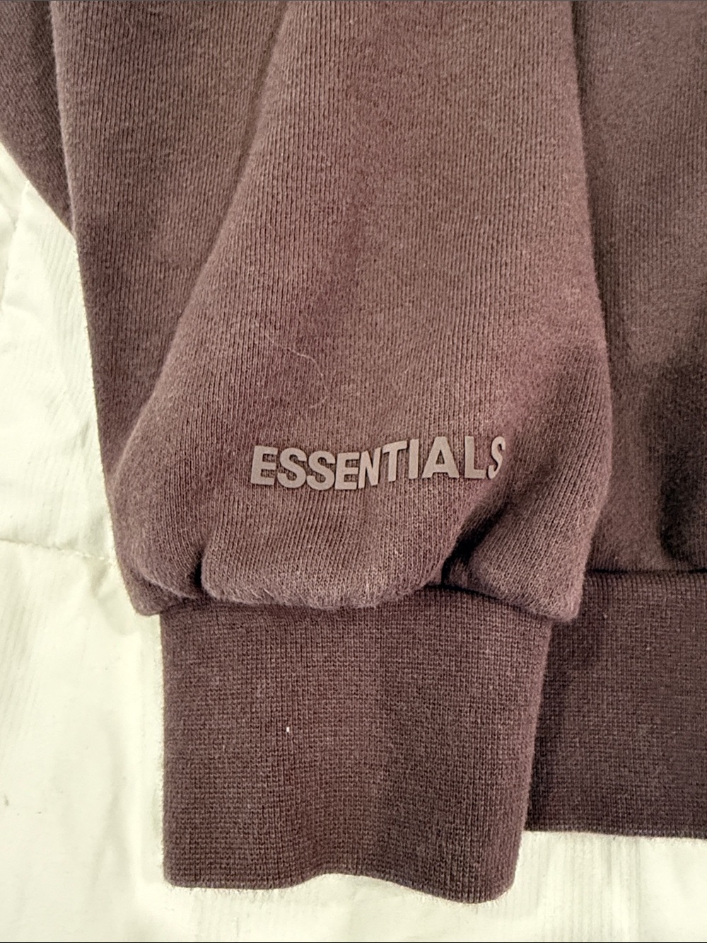 Fear of God Essentials Crewneck Sweatshirt in Plum - Picture 2 of 5